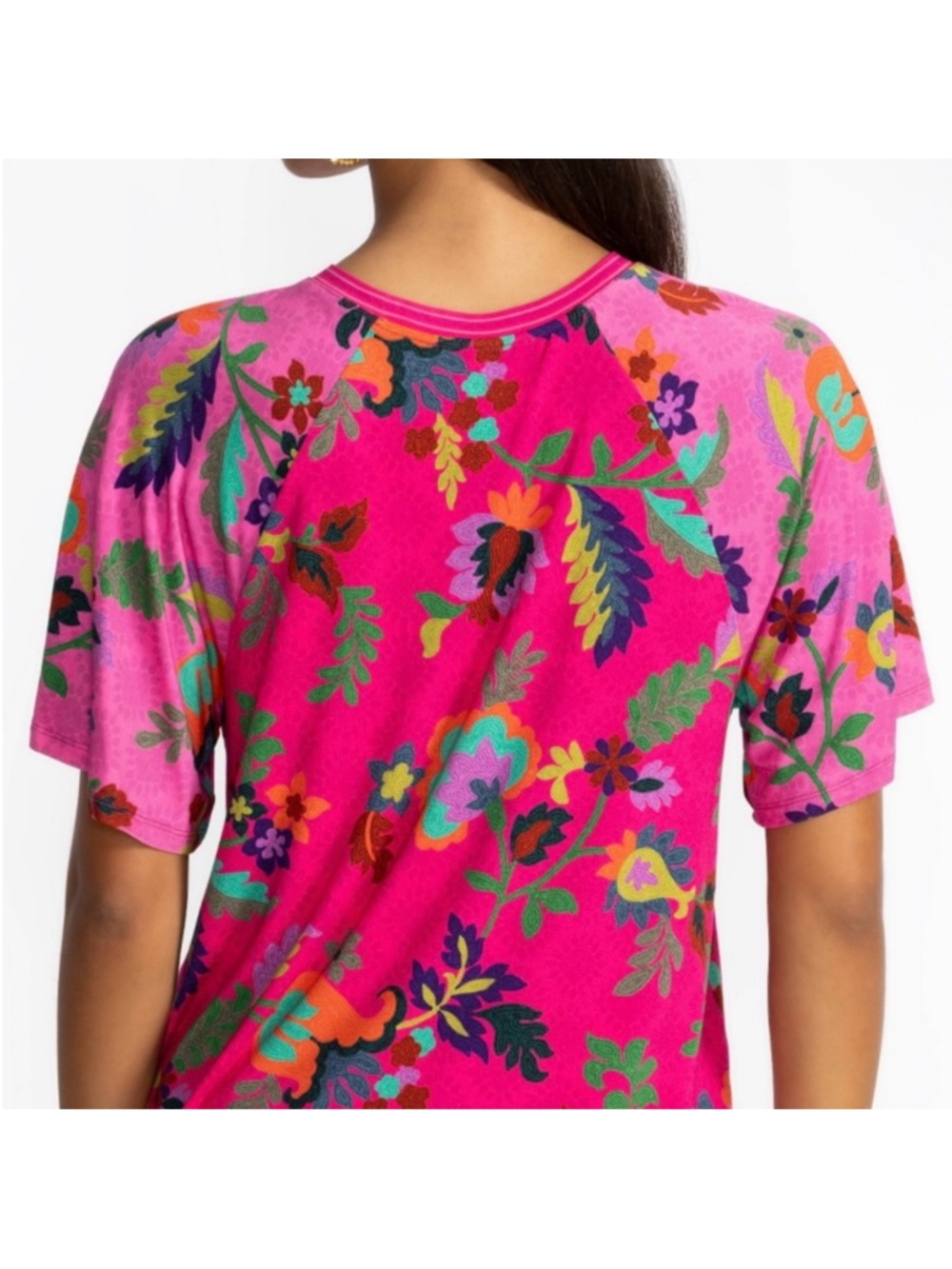 Johnny Was Janie Floral Blouse - Picture 7 of 8